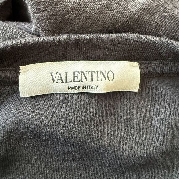 Valentino VLTN Logo T-Shirt in Black Cotton